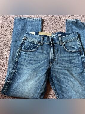 Slim Boot Men's Blue Denim Jeans - Retro Slim Boot